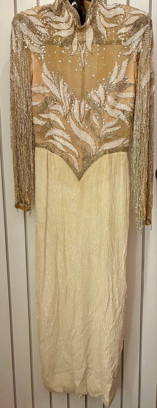 Vintage Lillie Rubin Beaded/Sequin Evening Gown